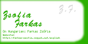 zsofia farkas business card