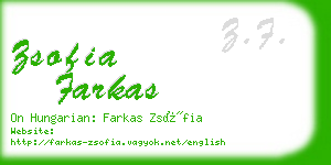 zsofia farkas business card